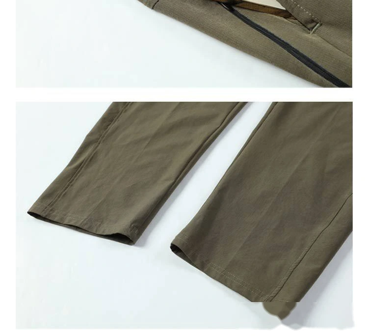 Custom sports quick-drying pants outdoor hiking running fitness training pants mountaineering pants men detail