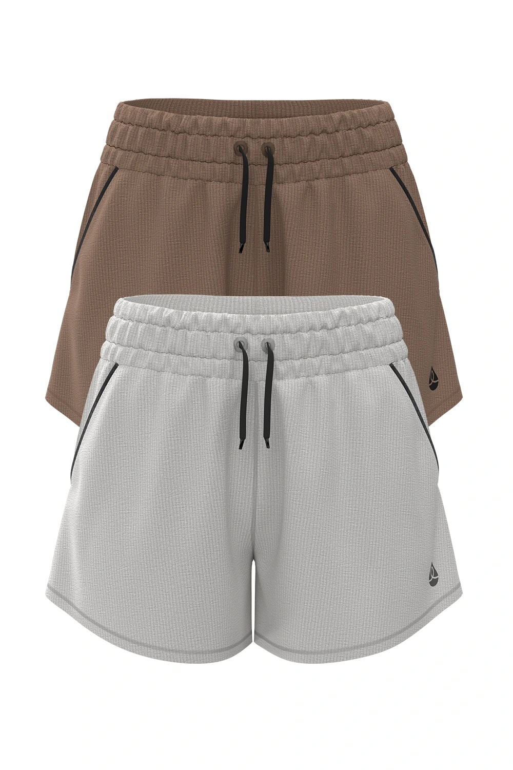 Women's athletic shorts high waisted running pants with pockets detail