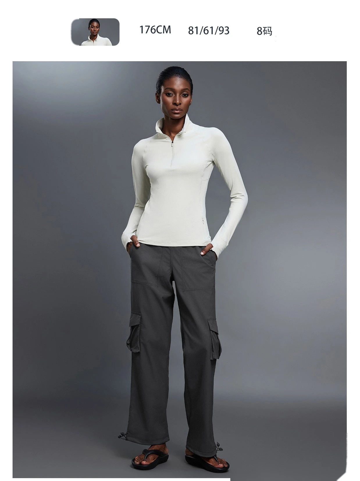 Women's Winter Casual Cargo Pants | Fleece-Lined Warmth, Loose Fit, Drawstring Cuff 2-Way Wear, Sports & Daily Use detail