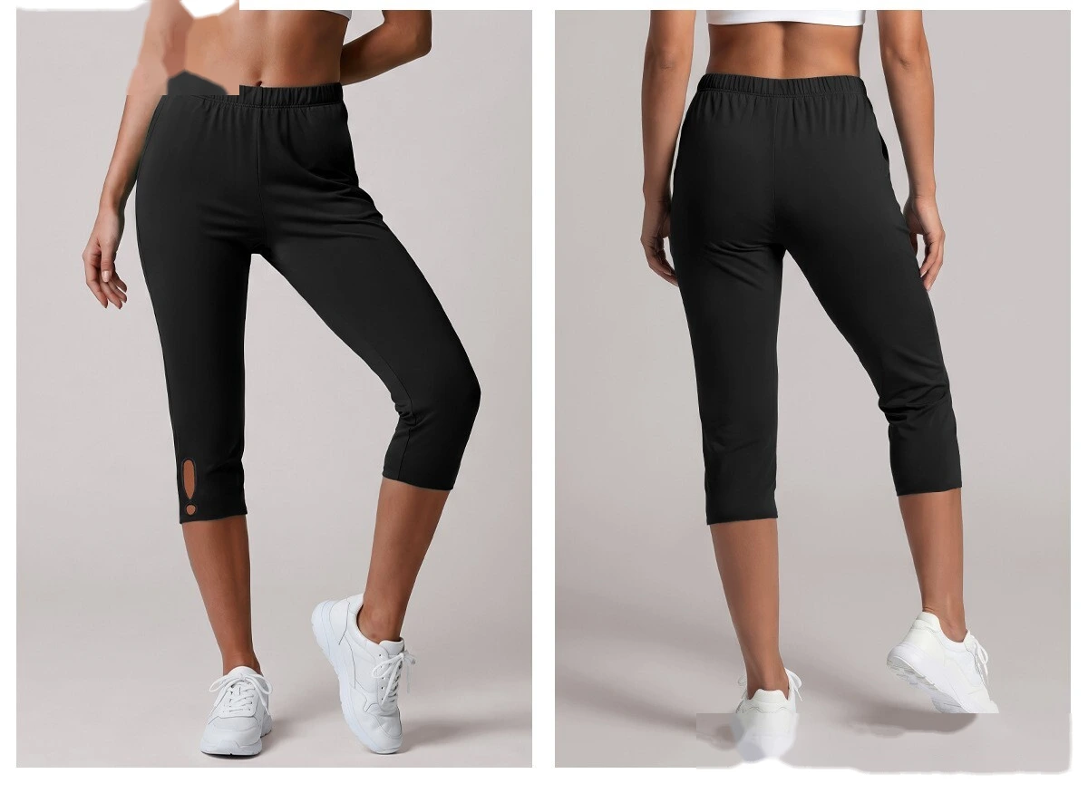Women 7/8 Length High Rise Fitness Leggings, Compression Slimming Outdoor Sports Yoga Pants Custom Available detail