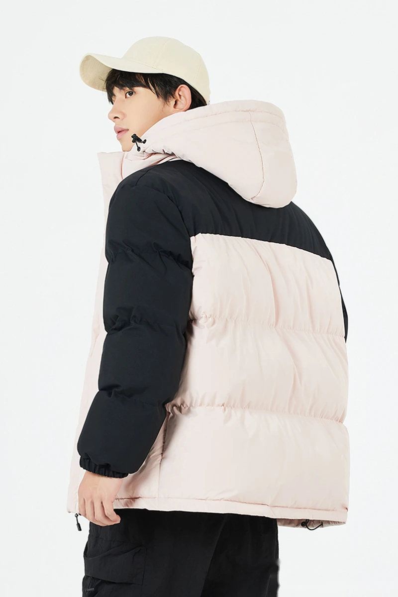 Customized waterproof and warm cotton-padded jacket down jacket for men and women in winter. detail