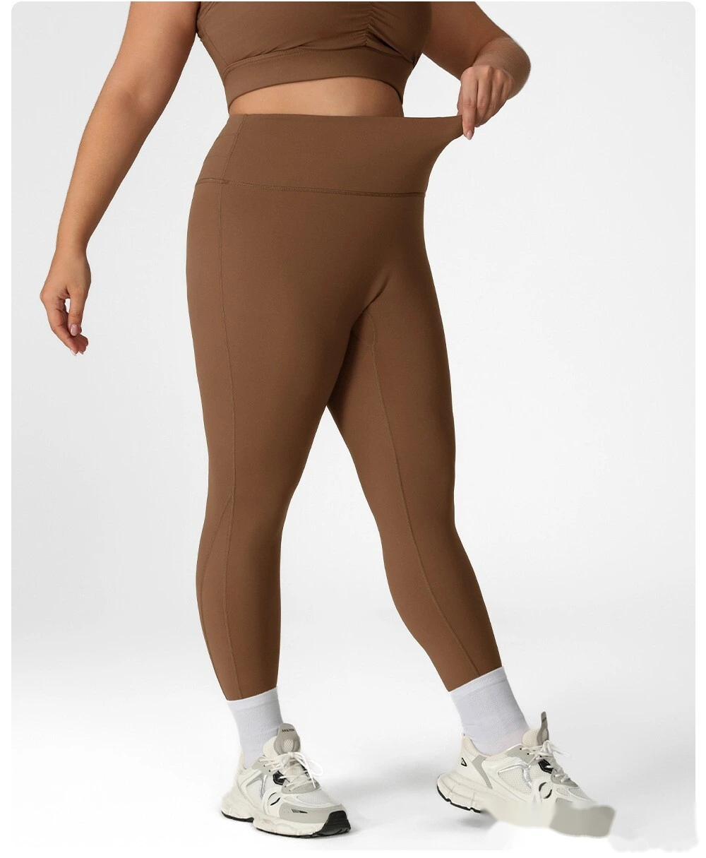 Custom-made plus-size fitness pants women's high waist and hip lifting tights wear running quick-drying yoga pants. detail
