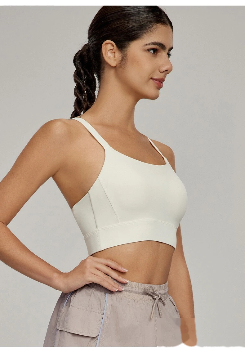 Customized sports bra women's shockproof sexy beauty back breathable fitness yoga bra with chest pad. - allni detail