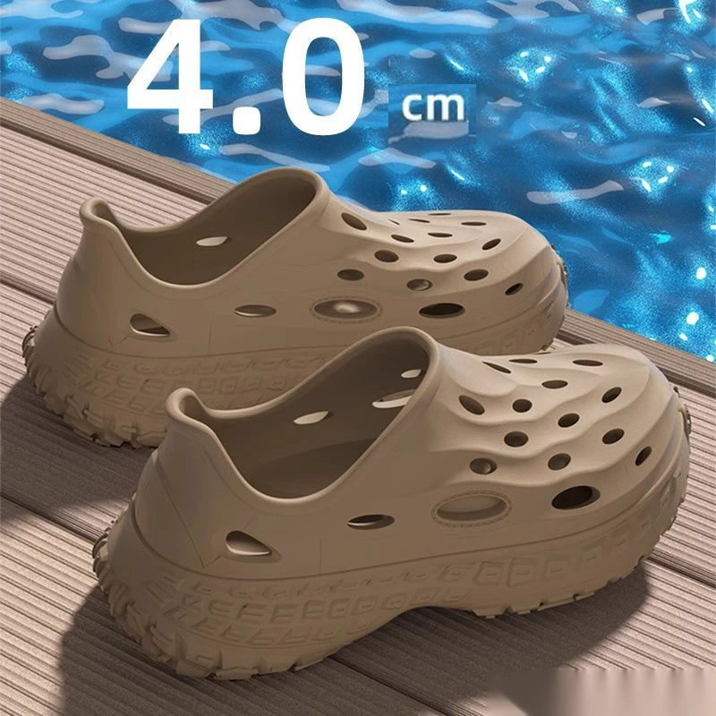 Custom-made hole shoes men's outdoor sports mountaineering non-slip foot platform shoes detail