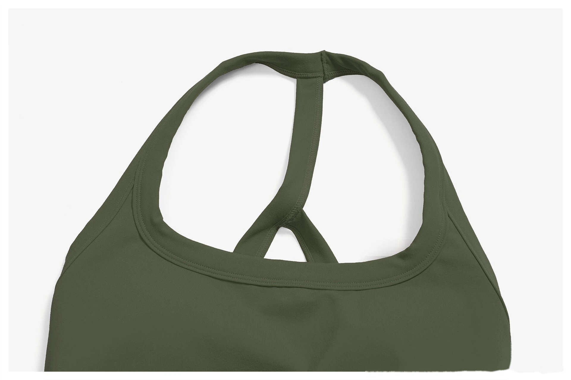 Bulk Custom Y-Shape Open Back Sports Tank - Tight Breathable Yoga Running Workout Top detail