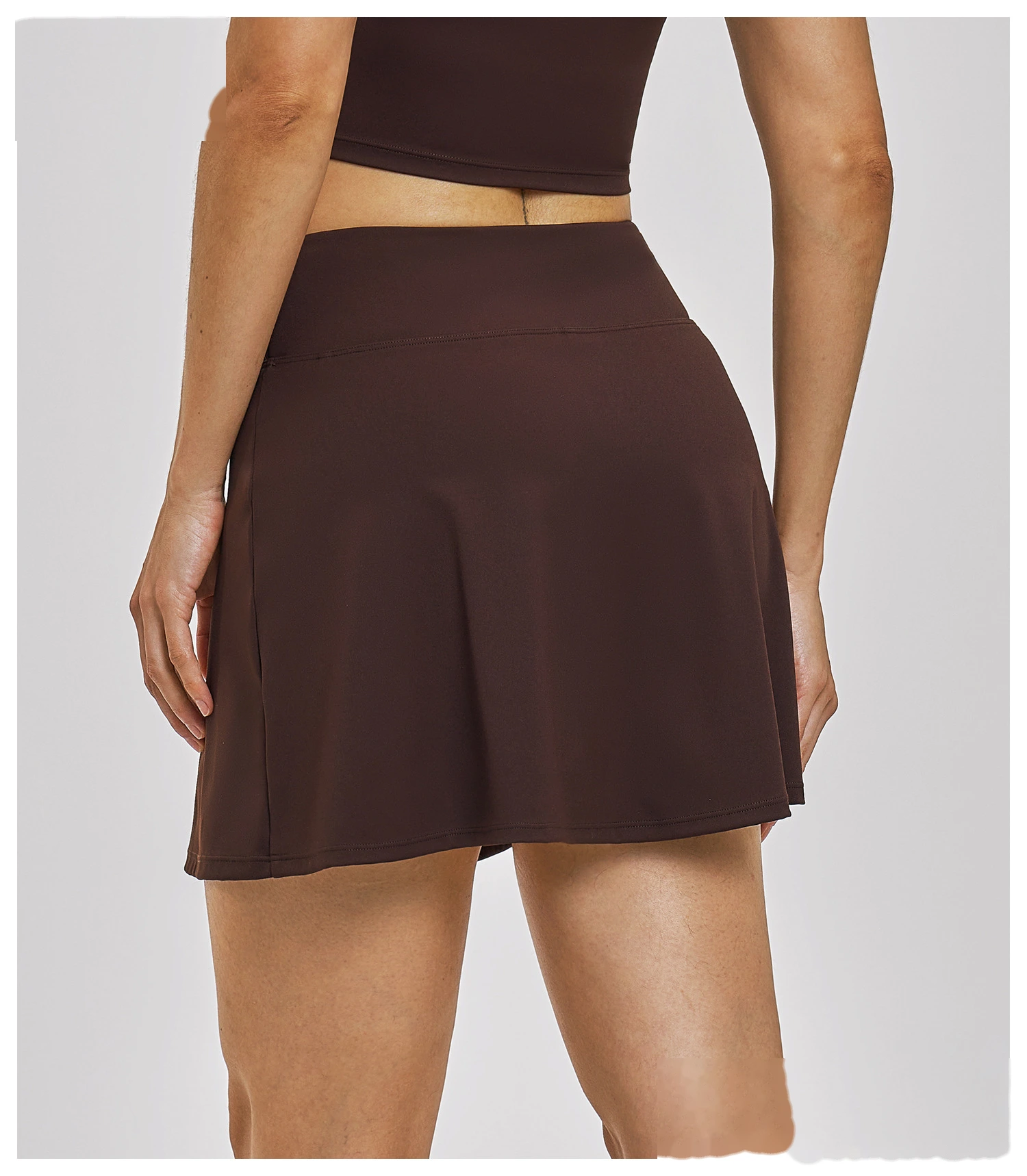Custom Women’s A-Line Tennis Skort Anti-Exposure Liner Shorts Quick Dry Running Sports Skirt detail