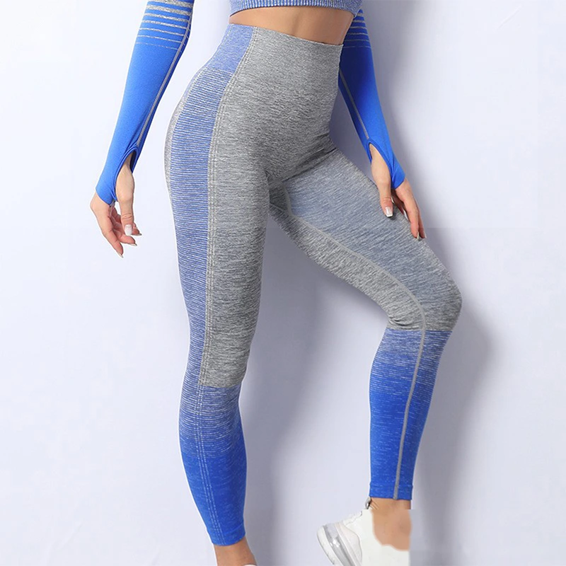 Customized European and American seamless yoga suit female sports bra bra short sleeve shorts long sleeve fitness pants. detail