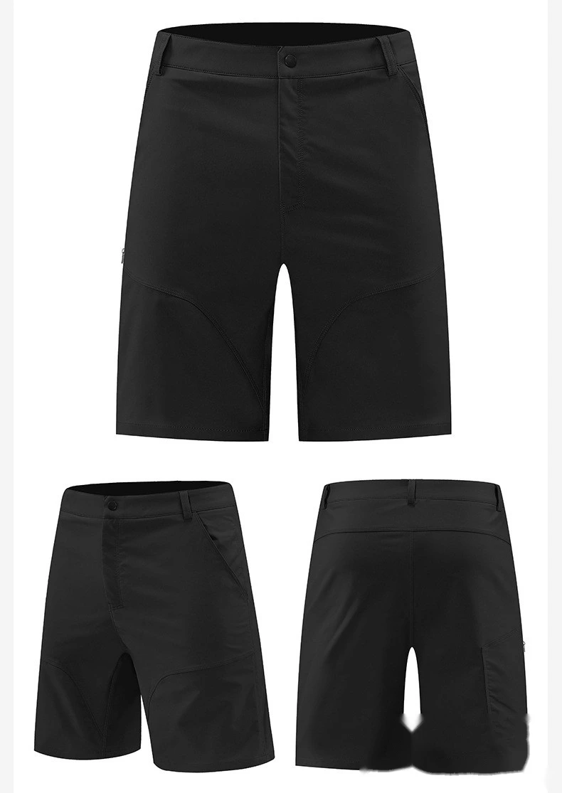 Men's summer loose casual shorts stretch waist five-point outdoor sports quick-drying pants detail