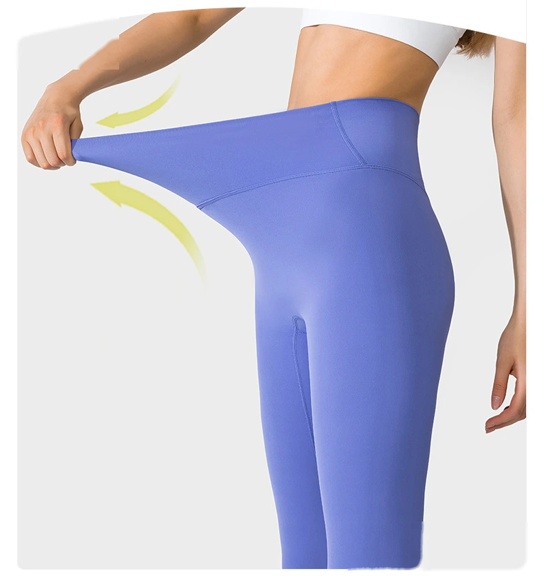 Women high waist leggings tummy control high stretch yoga pants detail