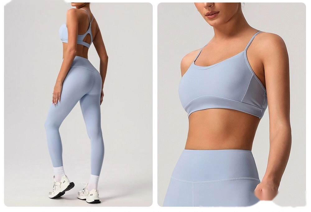 Soft and comfortable sports bra beauty back yoga bra detachable shockproof running fitness vest detail