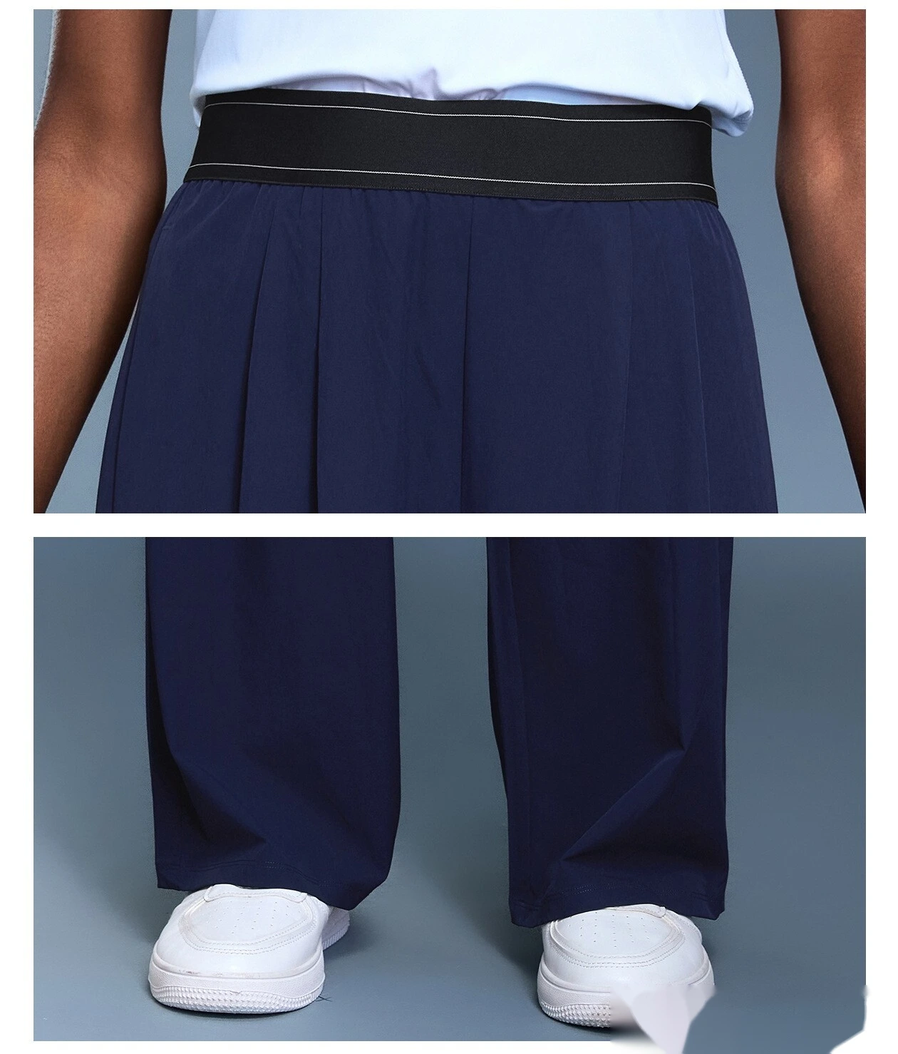 Custom autumn new slim wide-leg pants loose breathable straight sports pants women detail
