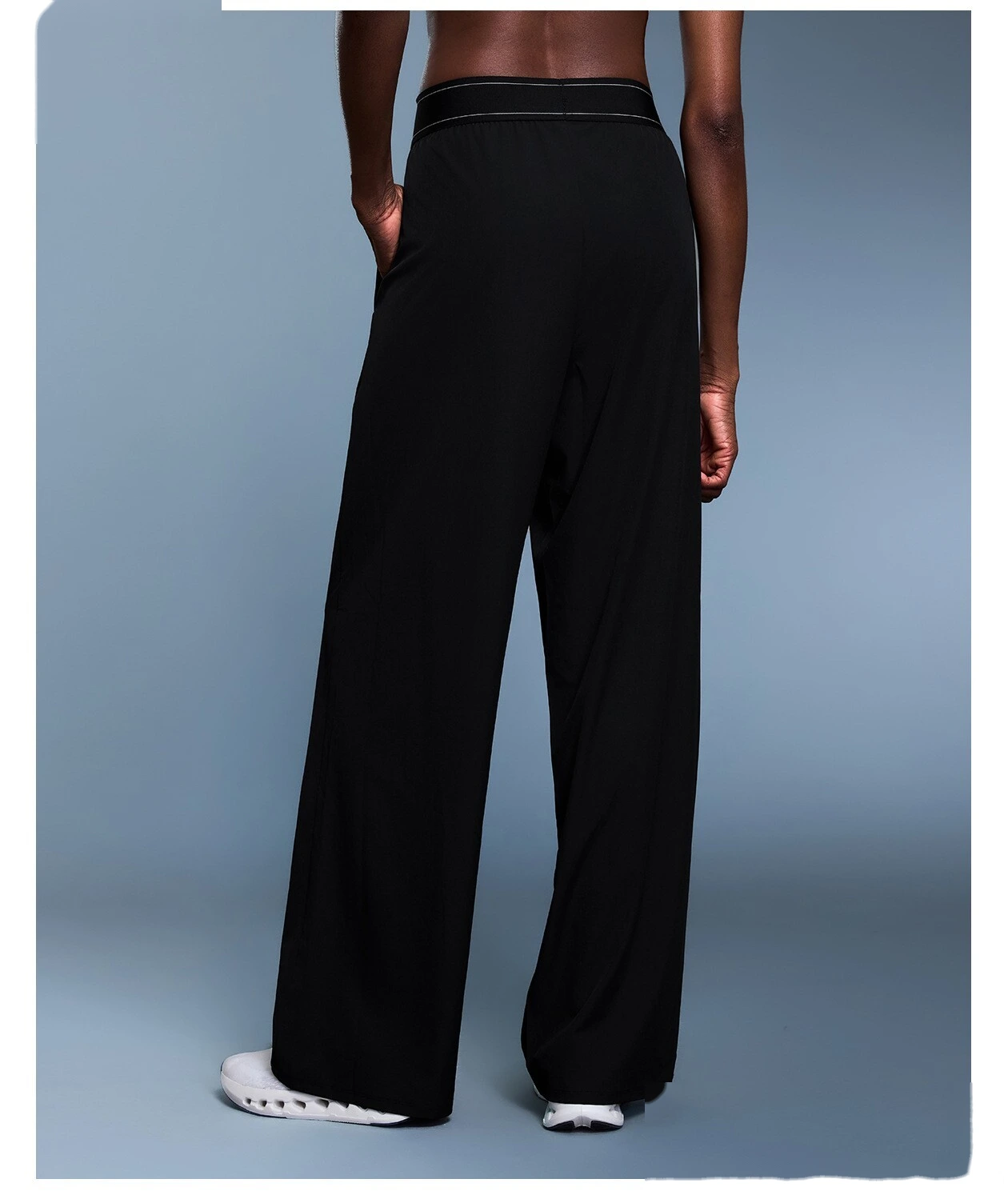 Custom autumn new casual wide-leg pants loose breathable straight sports pants women. detail