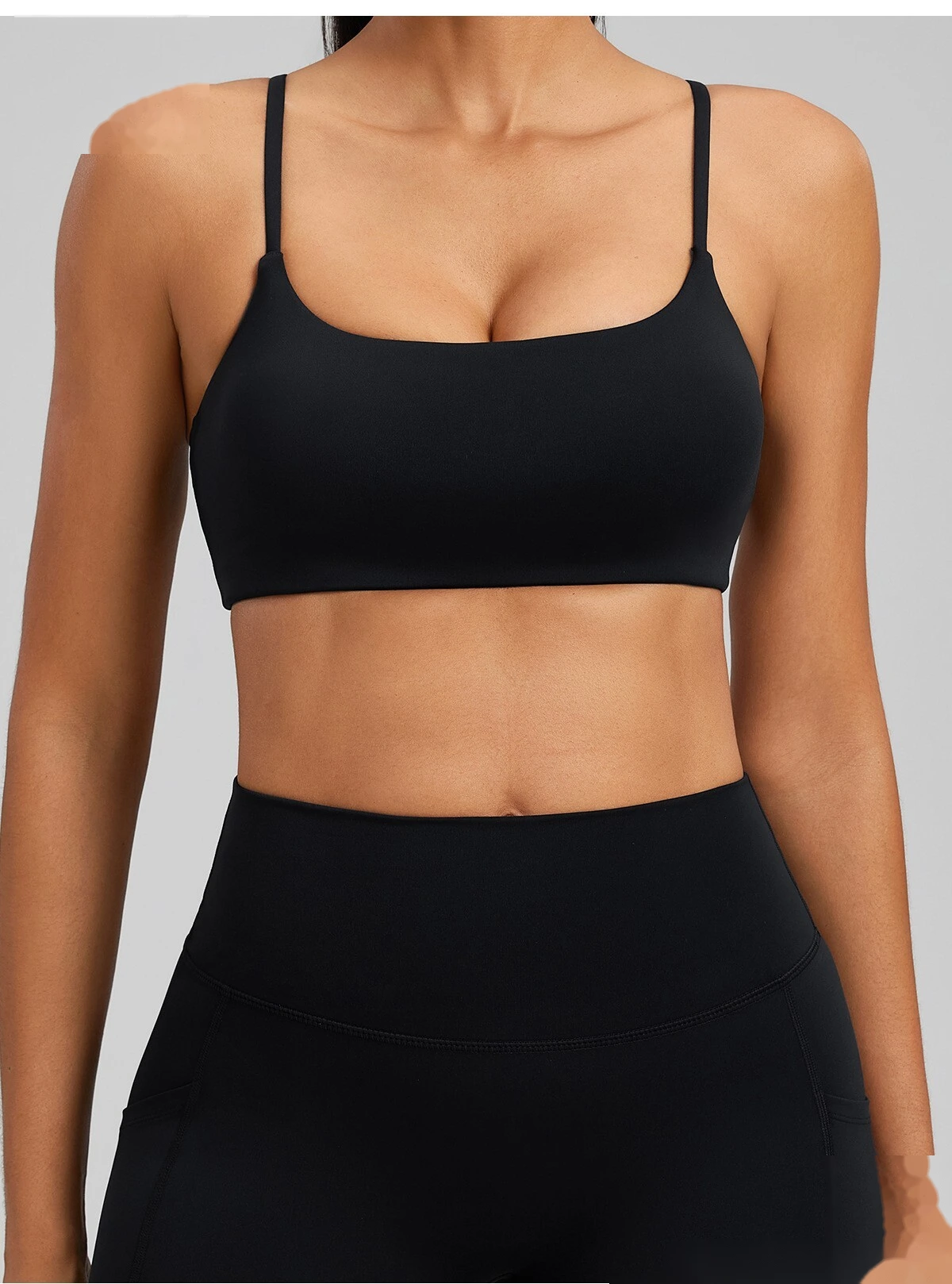 Custom yoga vest with chest pad sexy beauty back bra sports fitness bra women detail