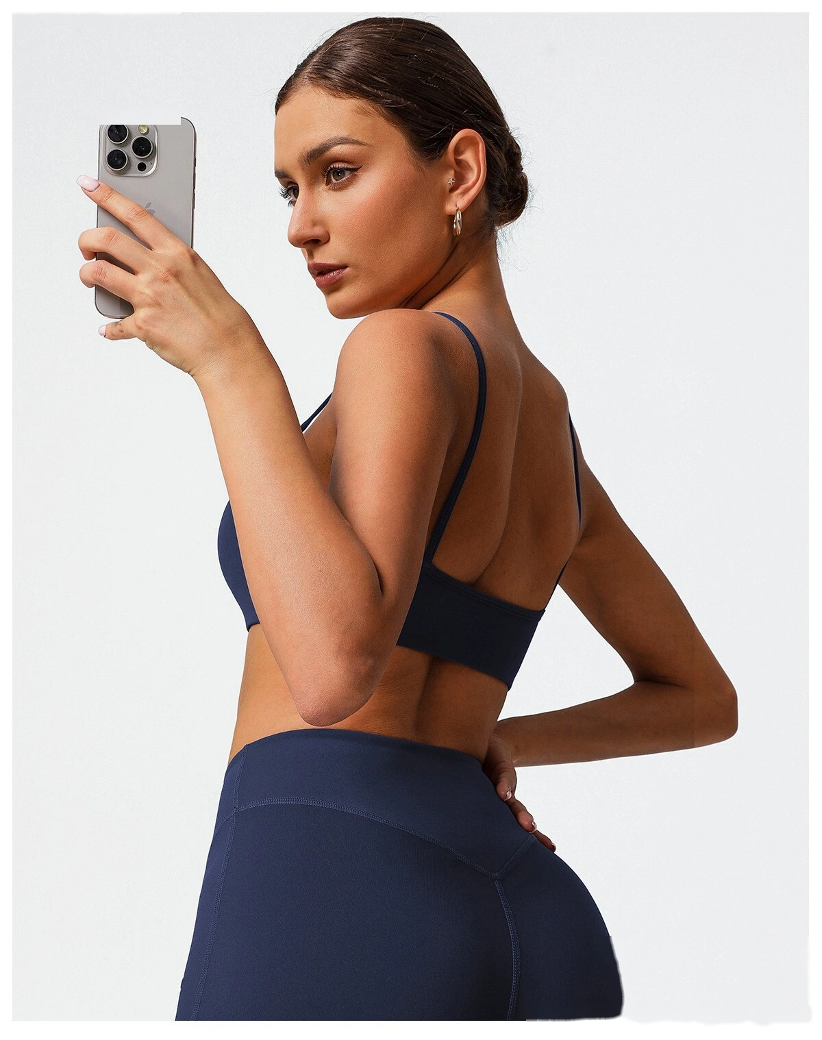 Custom Tight Yoga Bra - Women’s Thin-Strap Sexy Back Push-Up High-Elastic Fitness Sports Top detail