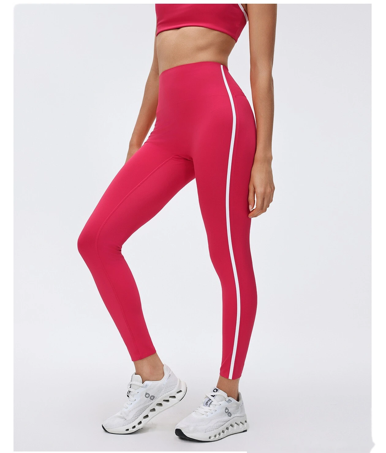 Custom High-Waisted Yoga Leggings - T-Line Free Nude Feel Butt-Lifting Tummy Control Activewear detail