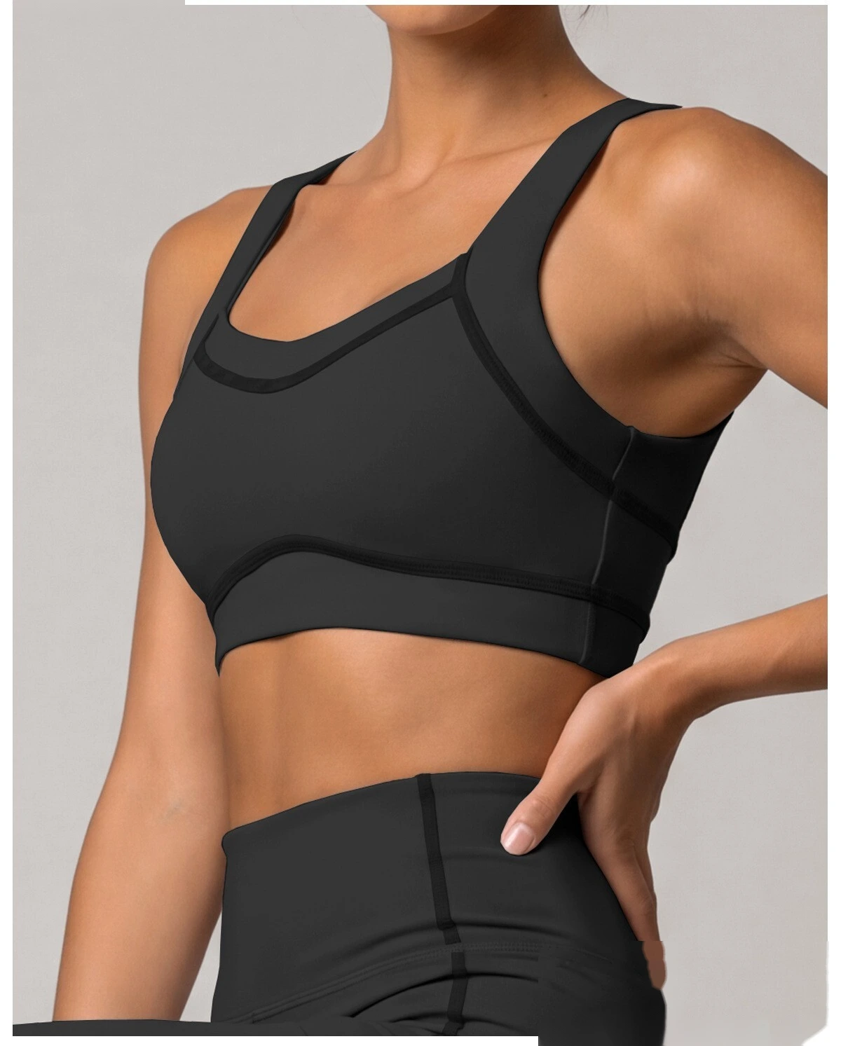High Elastic Push Up Sports Vest, Shockproof Workout Bra for Yoga Running Daily Outdoor Wear detail