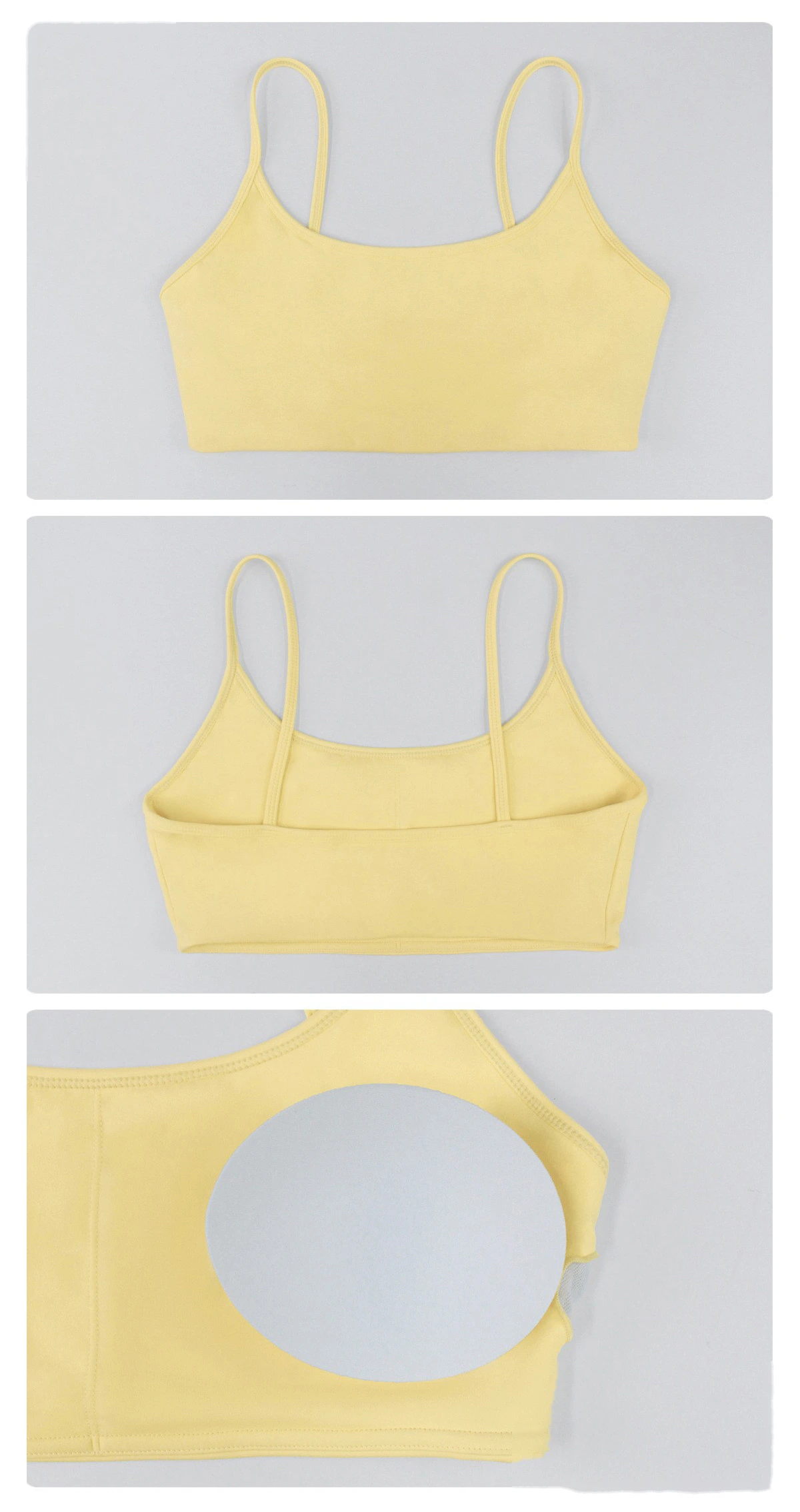 Custom Tight Yoga Bra - Women’s Thin-Strap Sexy Back Push-Up High-Elastic Fitness Sports Top detail