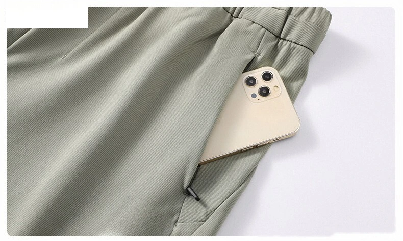 Outdoor ice sports shorts men's quick-drying leisure sports pants five pants running fitness slacks. detail