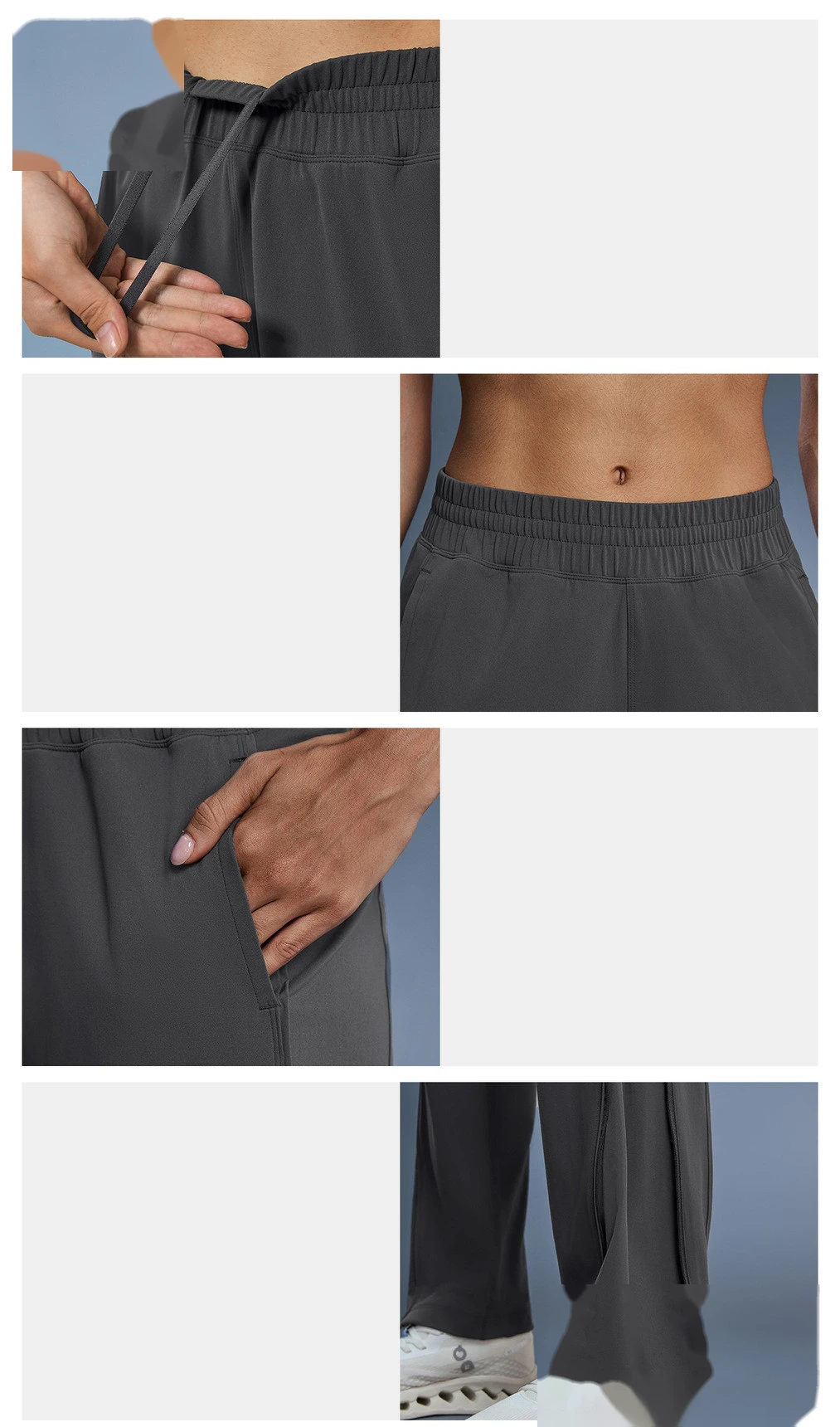 Custom Women's Casual Sport Pants | Thin Breathable, Zipper Cuffs, for Fitness & Running detail