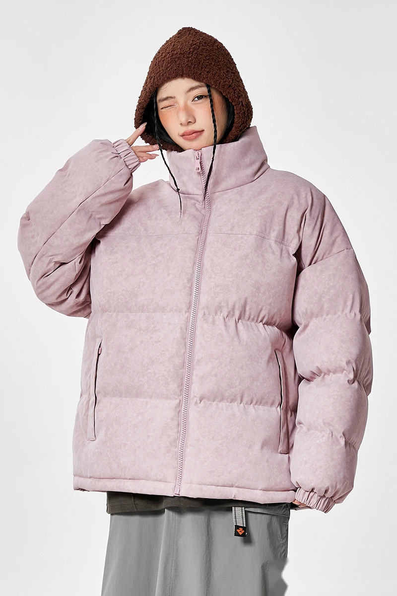 Customize winter men's and women's windproof and warm casual cotton coats and down coats. detail
