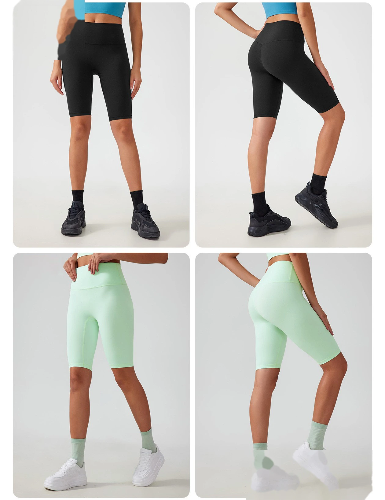 Custom-made yoga shorts with no embarrassing lines, belly-lifting and hip-lifting fitness pants. detail