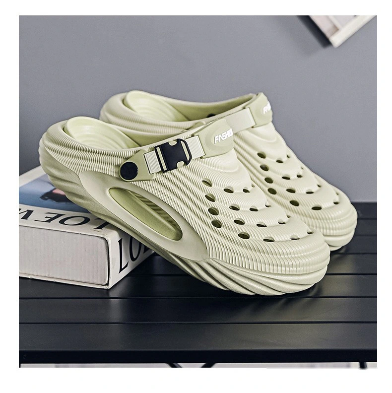 Custom-made hole shoes men's outdoor sports non-slip smelly feet platform sandals and slippers. detail