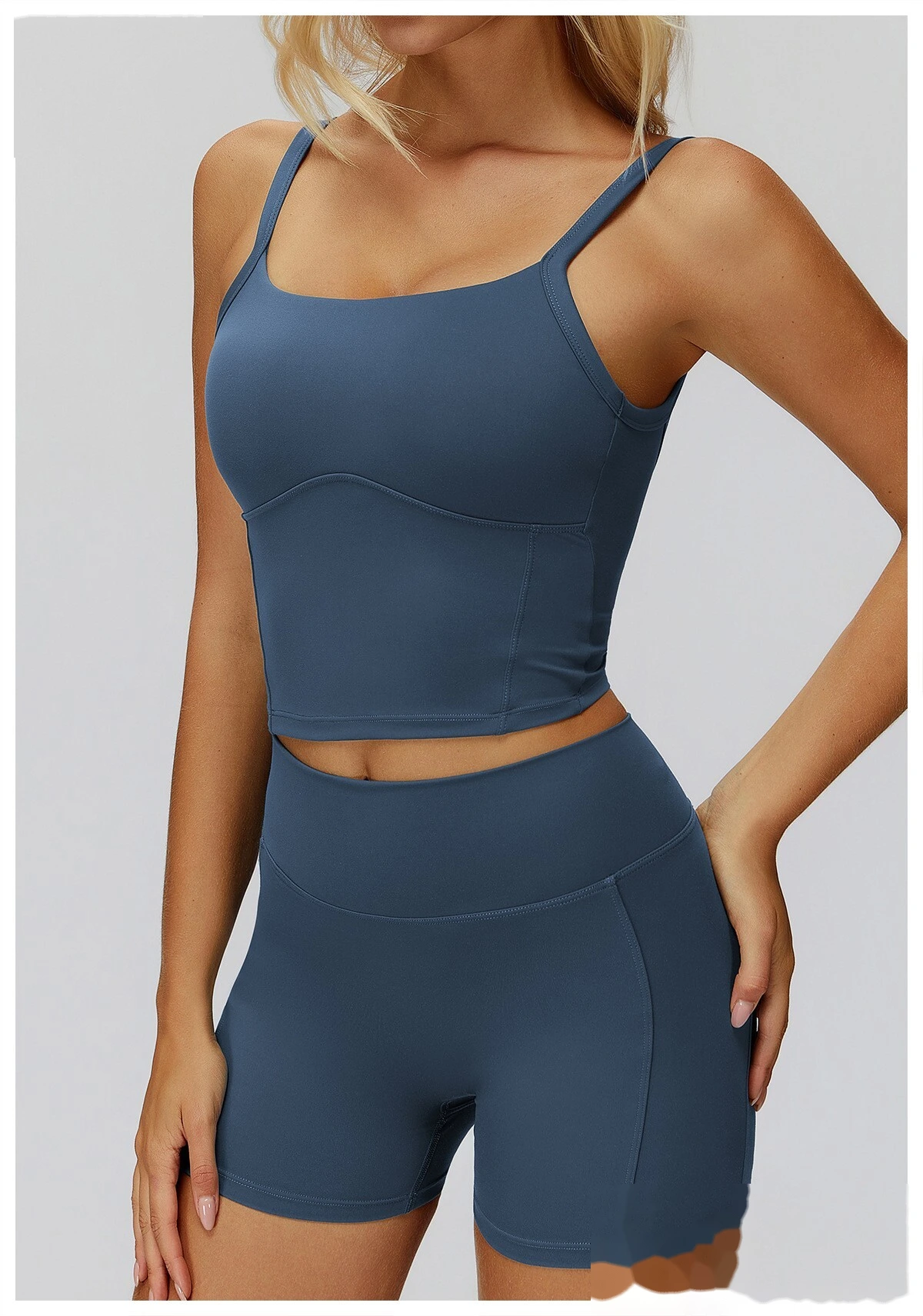 Customizable Yoga Vest for Women | Minimalist Style, Beauty Back Double Straps, Suitable for Sports & Running detail