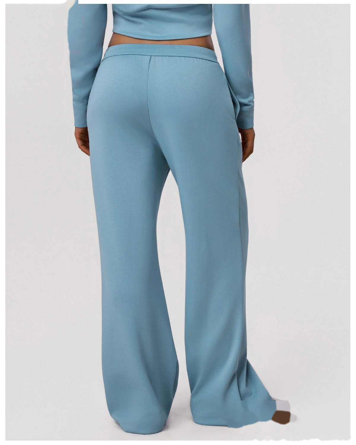Women's New Loose-Fit Sports Tracksuit - Customizable Wide-Leg Straight-Leg Yoga Pants + Workout Top, Running & Fitness detail
