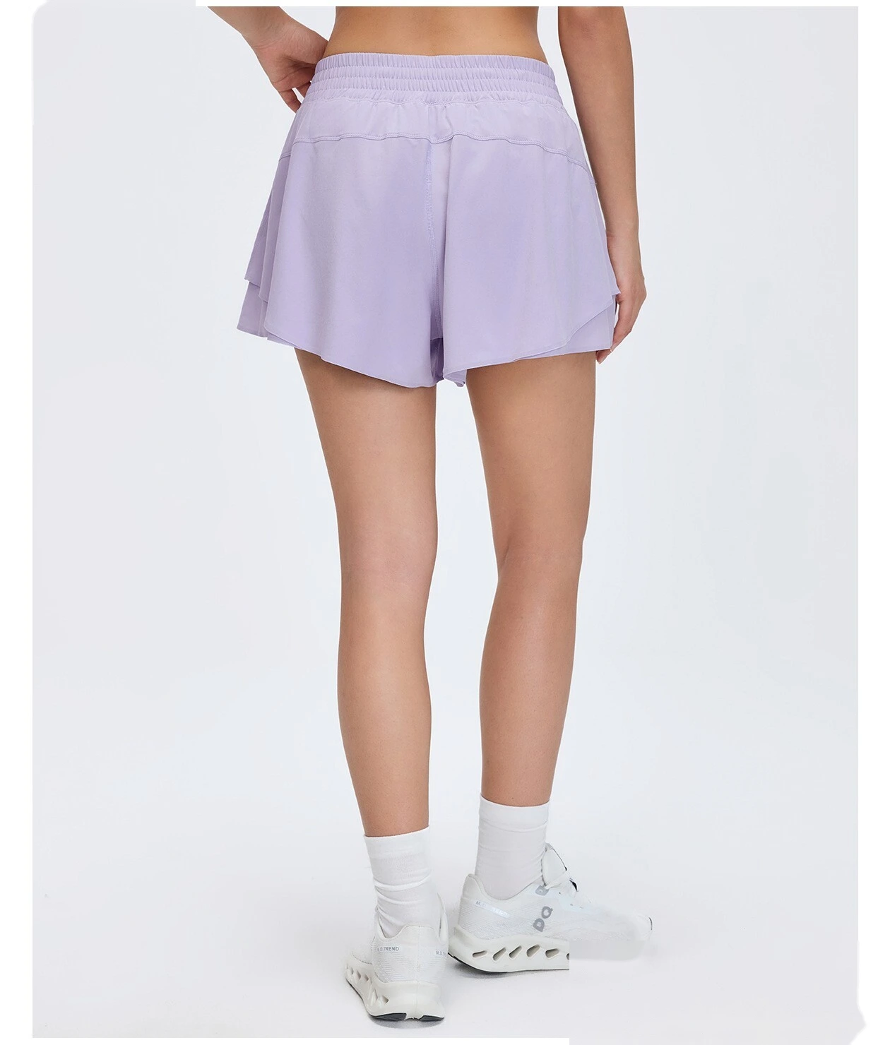 Bulk Custom Lined Anti-See-Through Shorts - Women's High-Waisted Quick-Dry Breathable Gym Yoga Shorts detail