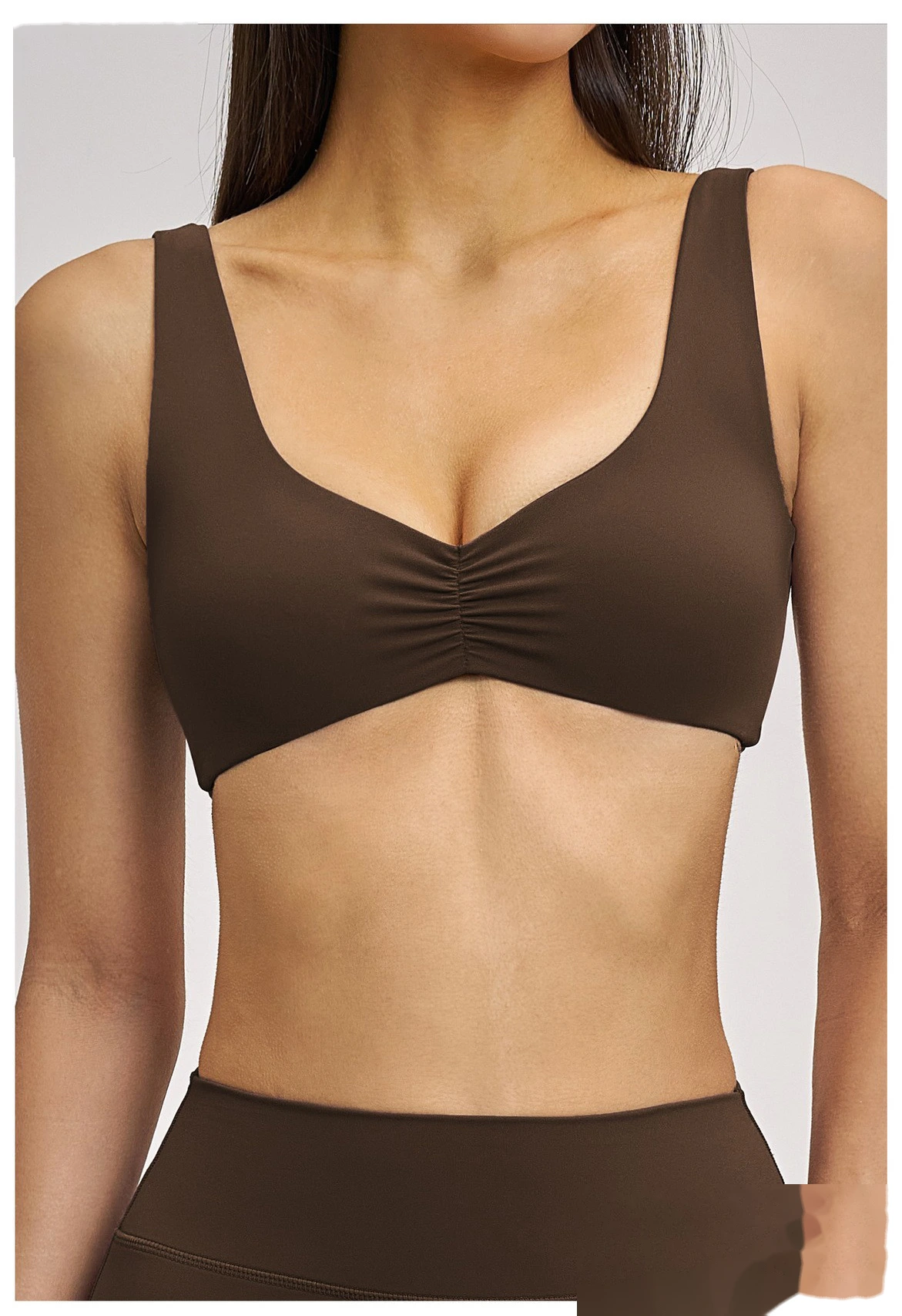 Women’s Custom Sports Bra Sexy Back Yoga Bra Workout Running Fitness Shorts Yoga Set detail