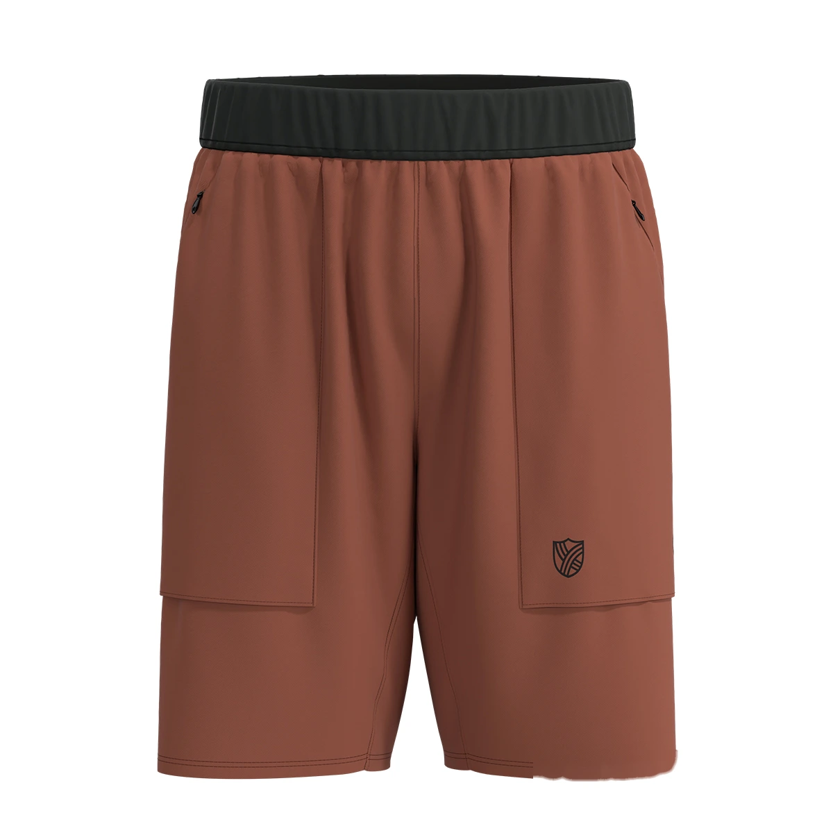 Men running shorts workout gym quick dry pants with zip pocket detail