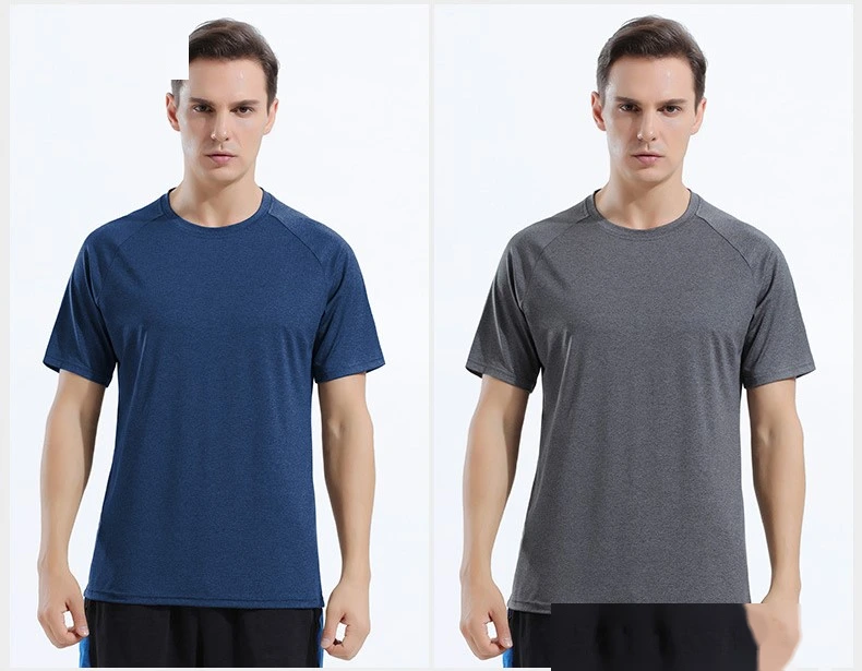 Custom mens quick dry moisture wicking ourdoor sports t-shirt detail