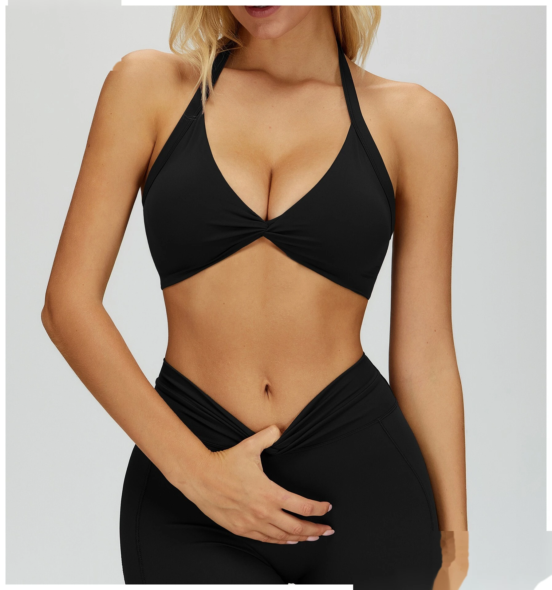 Custom Soft Comfortable Halter Yoga Bra - Sexy Back Tight Fashion Sports Running Fitness Underwear detail