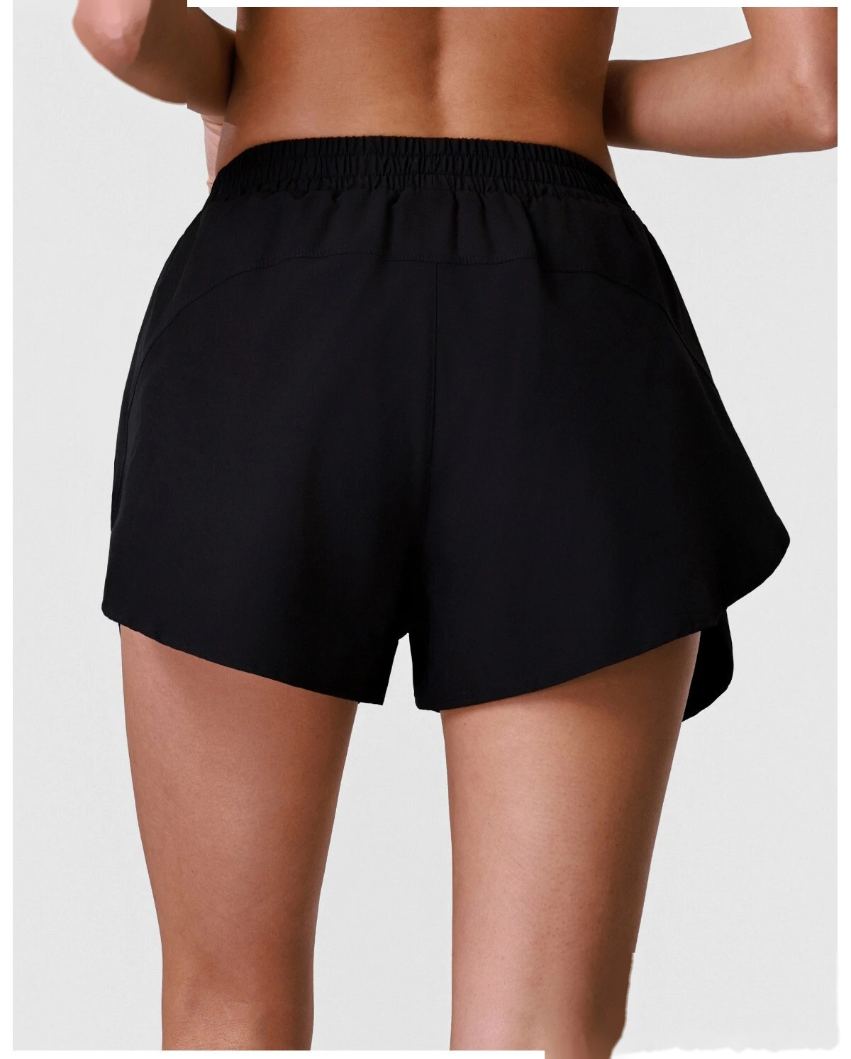 Women's Anti-Exposure Yoga Shorts with Liner, Summer Quick Dry Sports Tennis Running Fitness Pants detail