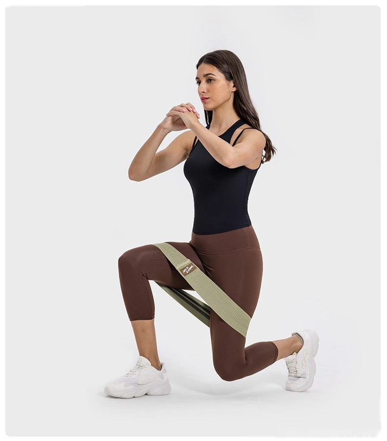 Customized rib new breathable I-shaped back yoga vest with chest pad female fitness bra top detail