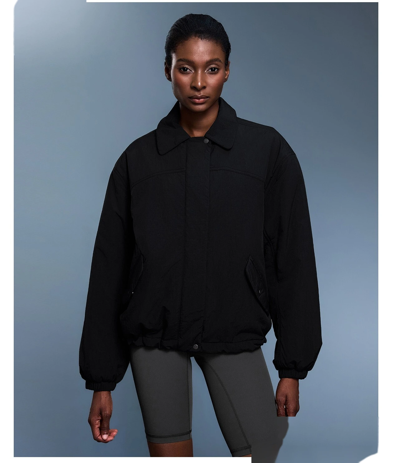Customize casual cotton-padded jacket women's waterproof and warm light cotton-padded coat in autumn and winter. detail