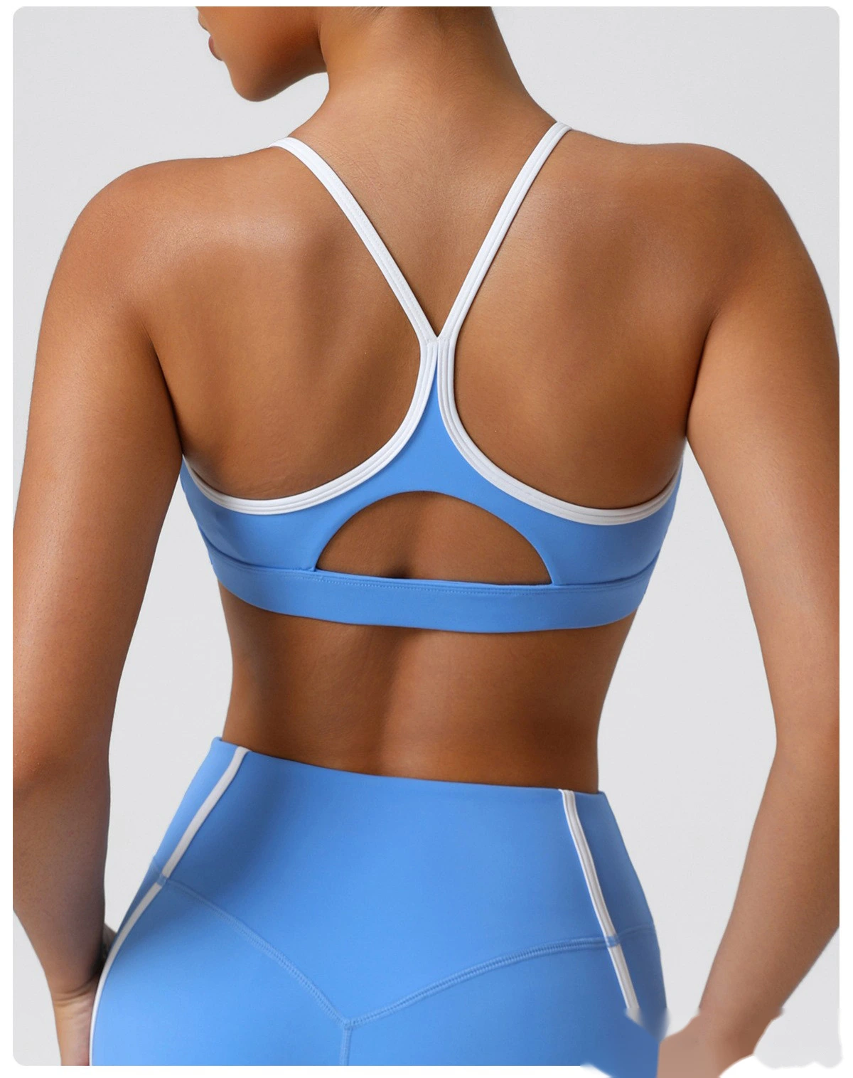 Custom-made Naked feeling quick-drying sports bra gathered back running fitness yoga bra detail