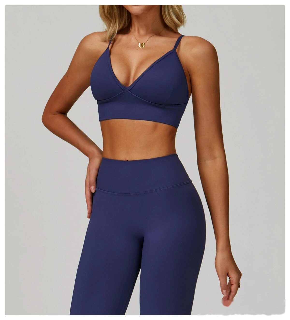 Custom-made yoga bra with beautiful back and quick-drying sports coat and running fitness yoga clothes. detail