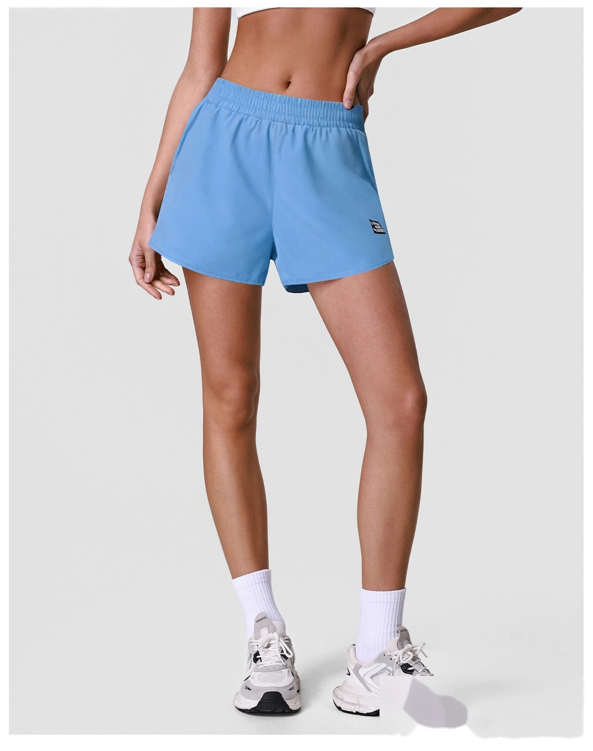 Women's Anti-Exposure Yoga Shorts with Liner, Summer Quick Dry Sports Tennis Running Fitness Pants detail