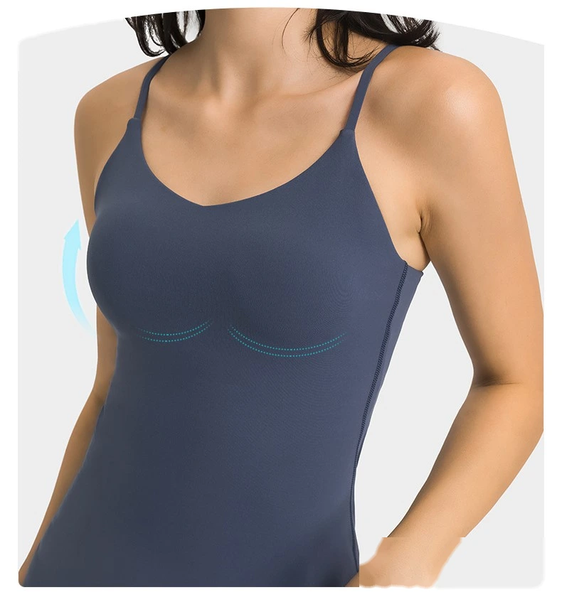 Womens tennis skirts spaghetti straps padded tank top skirt detail
