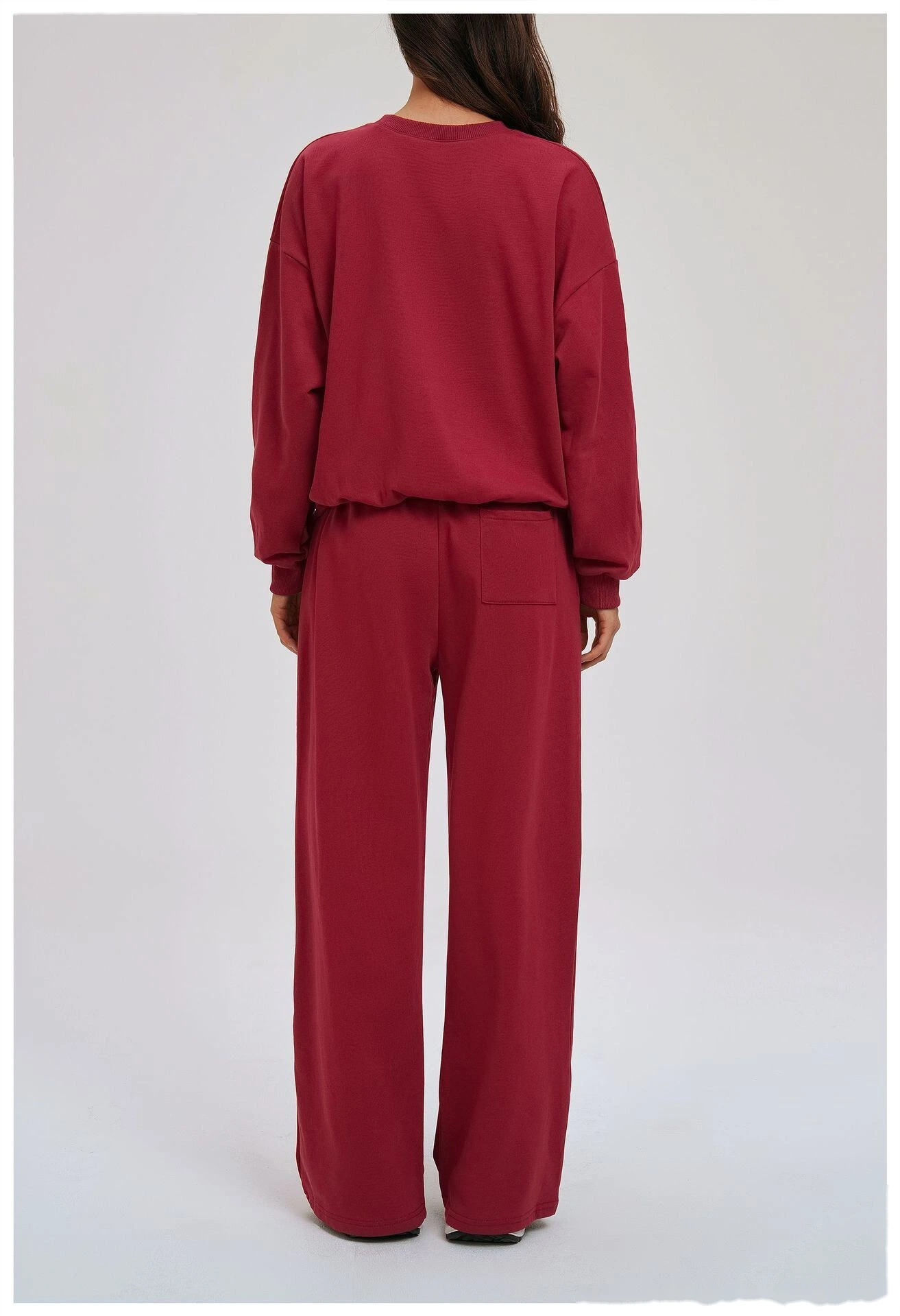 Custom Outdoor Running Sweatpants - New European-American Loose Wide-Leg Straight Casual Trousers detail