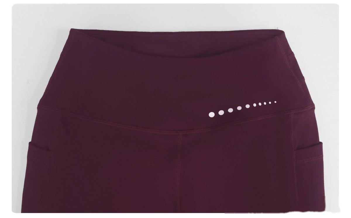 Women’s High Stretch Yoga Pants Butt Lifting Tummy Control with Side Pockets Quick Dry Fitness Sports Leggings detail