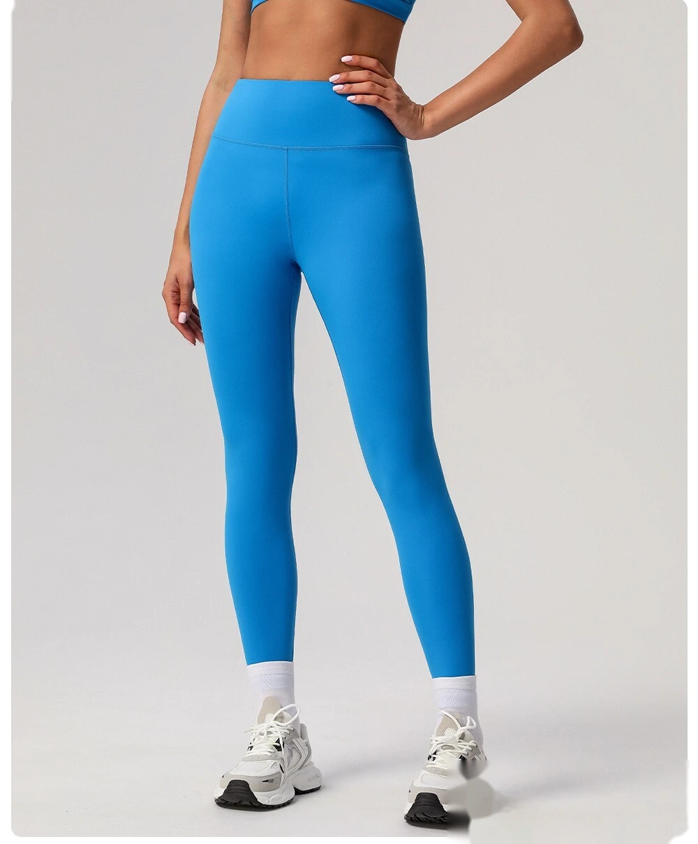 Quick-drying yoga pants, high waist and hips, tight-fitting exercise pants, running fitness pants detail