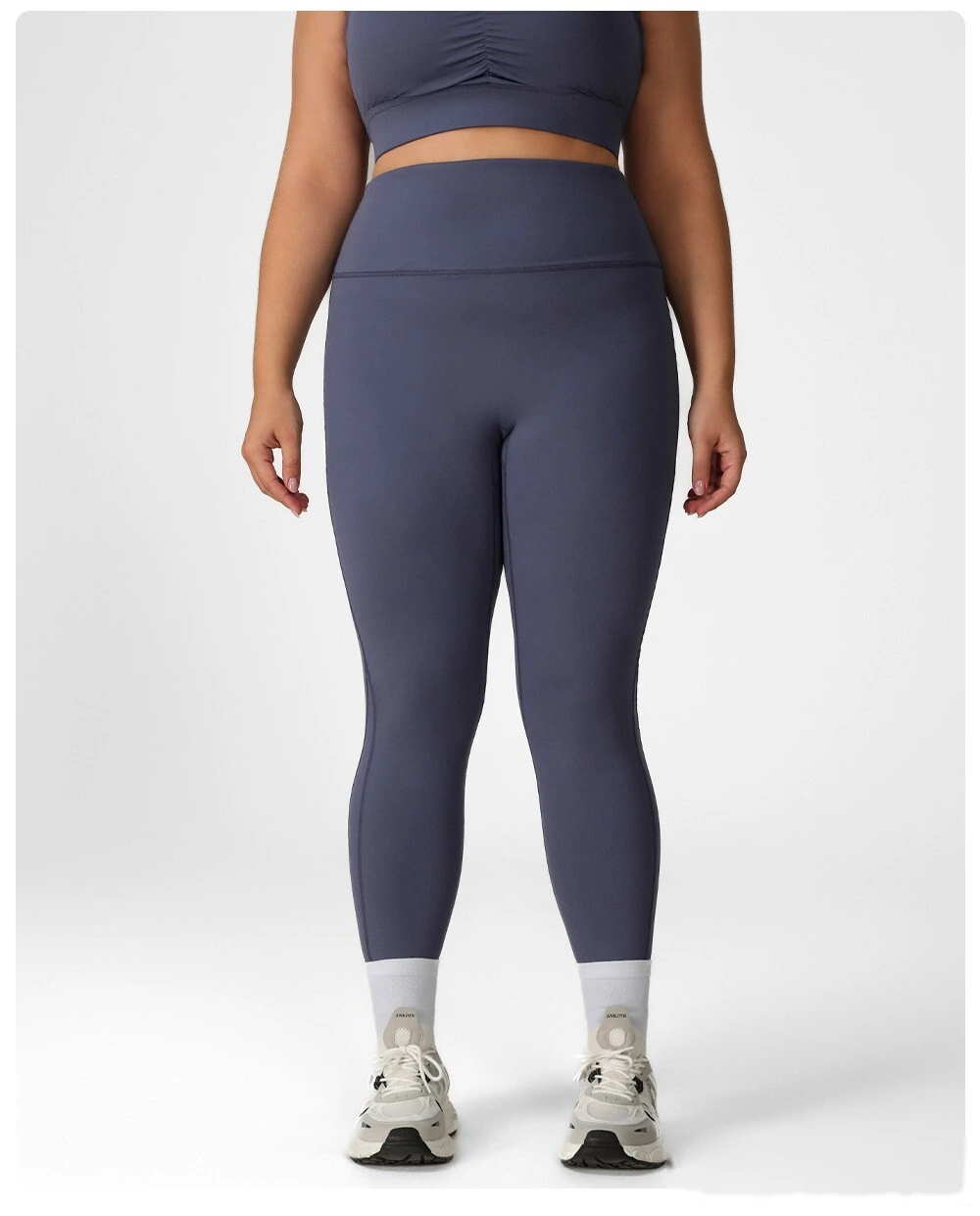 Custom-made plus-size fitness pants women's high waist and hip lifting tights wear running quick-drying yoga pants. detail