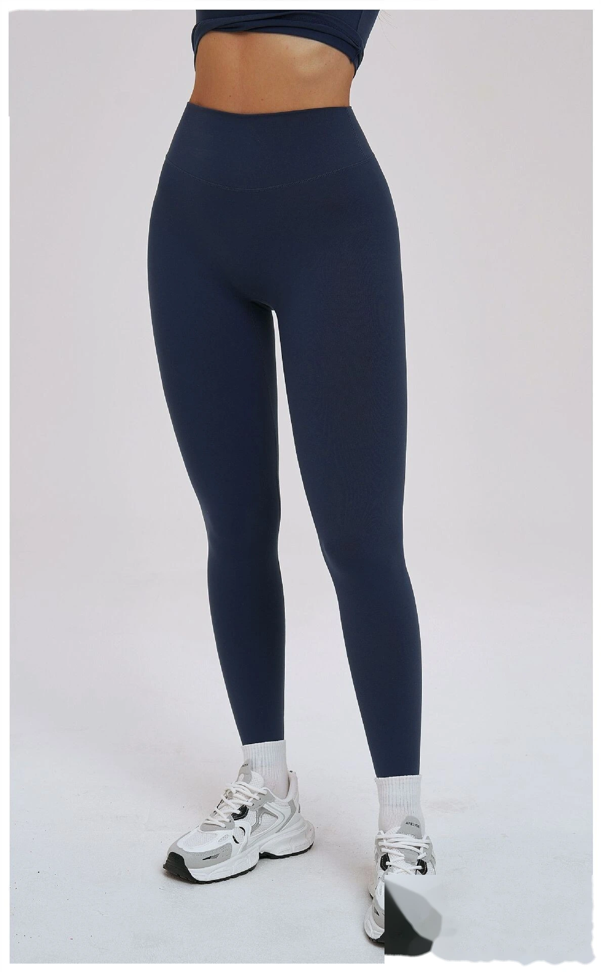 Custom High Waisted Yoga Pants No Camel Toe Tight Butt Lifting Sports Leggings for Outdoor Workout detail