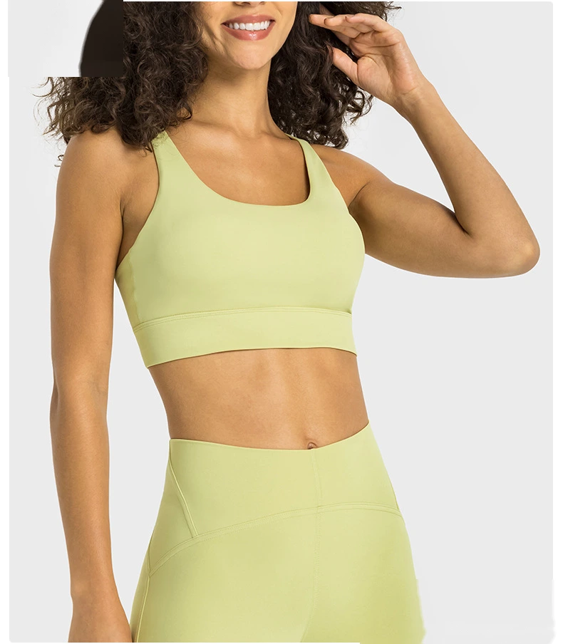 Custom-made V-back sports bra shockproof sports bra female detail