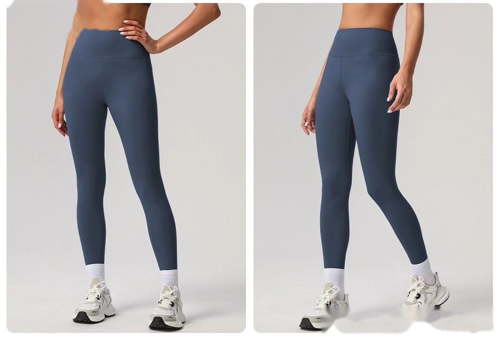 Quick-drying yoga pants, high waist and hips, tight-fitting exercise pants, running fitness pants detail