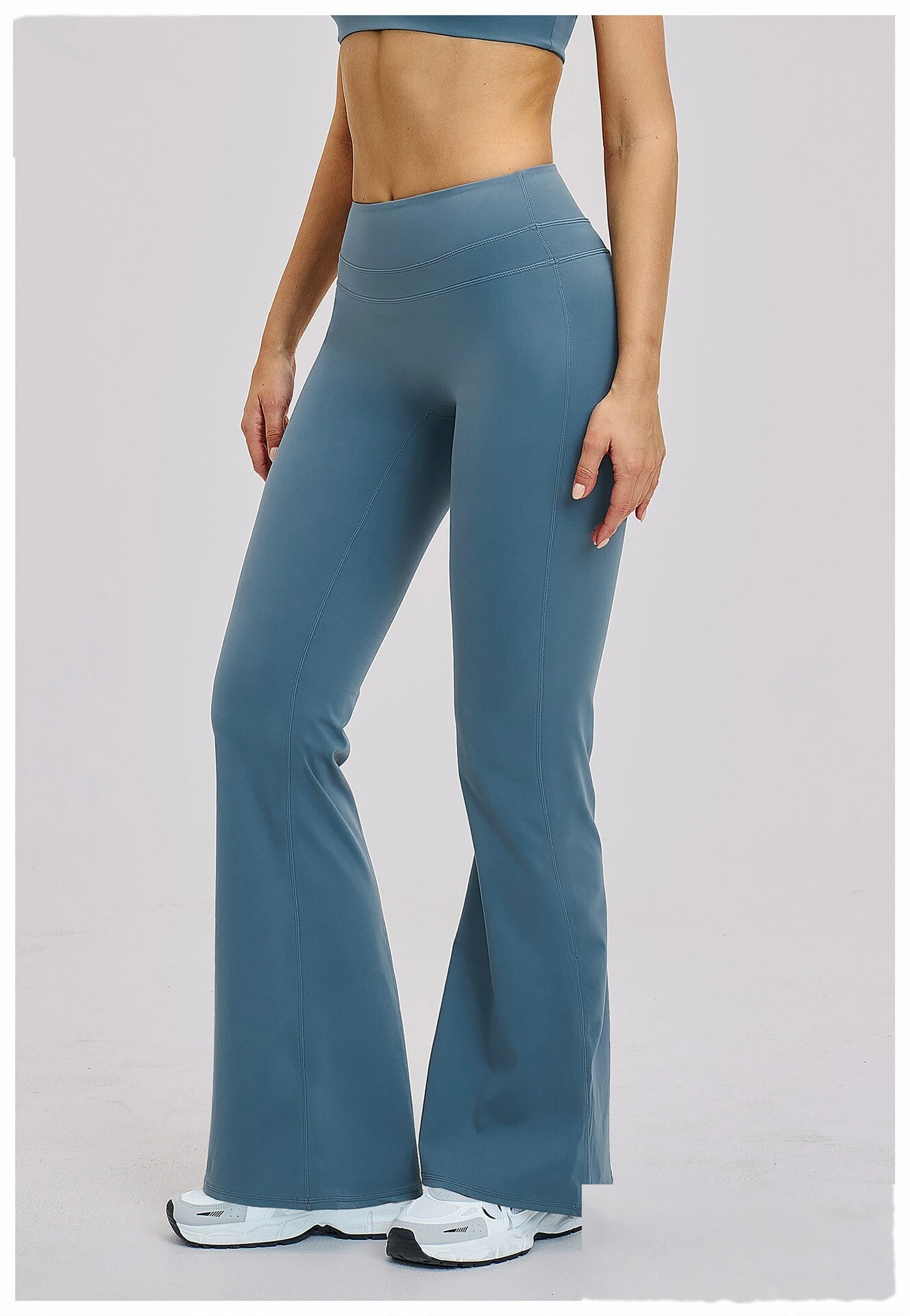 Bulk Custom High Waist Bootcut Yoga Pants - Breathable Butt Lifting Fitness Gym Pants detail