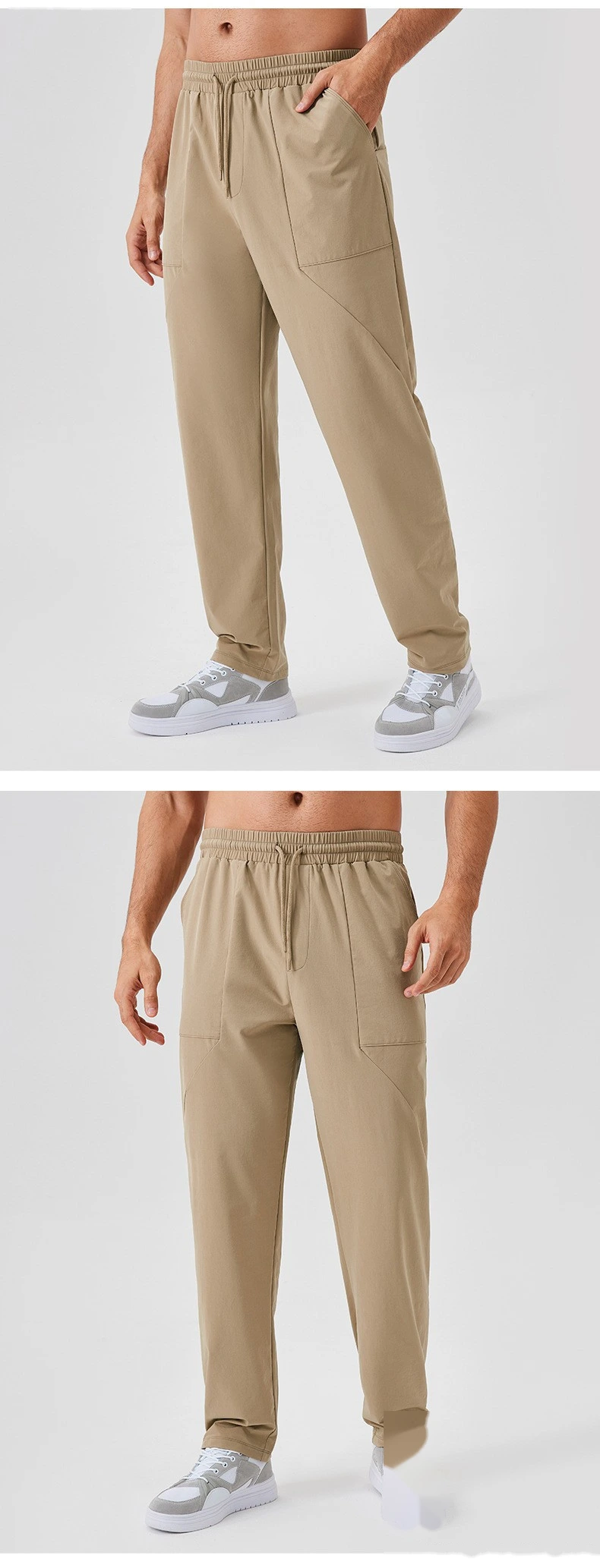 Customized men's outdoor breathable quick-drying loose leisure sports pants hiking hiking pants From China detail
