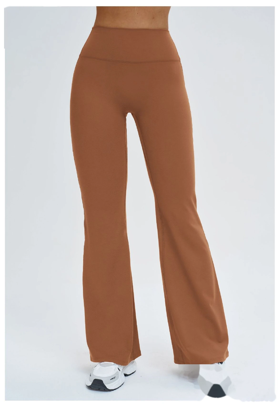 Custom High-Waisted Wide-Leg Yoga Pants - Women's Slimming Flare Outdoor Running Sports Trousers detail